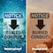Signmission Buried Conduit (Down Arrow) Sign With Symbol, 7 in W x Rectangle, Vinyl Decal OS-2PACK-NS-D-710-V-10402 - alternate 2